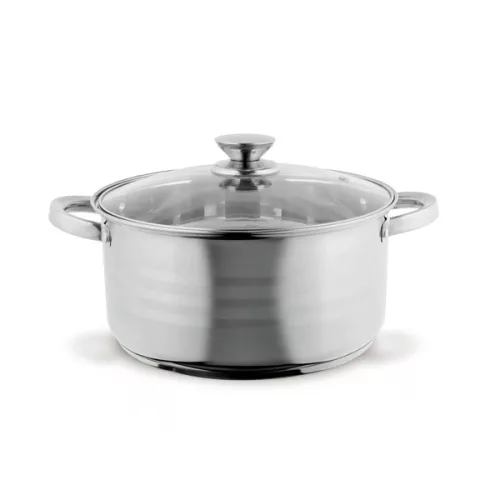 Set de vase de gătit premium TOO LP-7170 din oțel inoxidabil, 6 piese, oală/oală+capace de 7,2 litri + 10 litri + 13,3 litri
