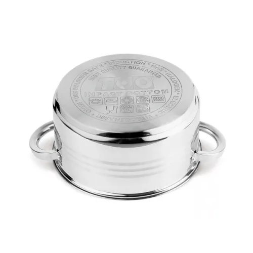 Set de vase de gătit premium TOO LP-7170 din oțel inoxidabil, 6 piese, oală/oală+capace de 7,2 litri + 10 litri + 13,3 litri