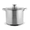 Set de vase de gătit premium TOO LP-7170 din oțel inoxidabil, 6 piese, oală/oală+capace de 7,2 litri + 10 litri + 13,3 litri