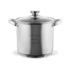 Set de vase de gătit premium TOO LP-7171 din oțel inoxidabil, 6 piese, 4,3 litri + 5,6 litri + 7,2 litri oală/tigaie + capace