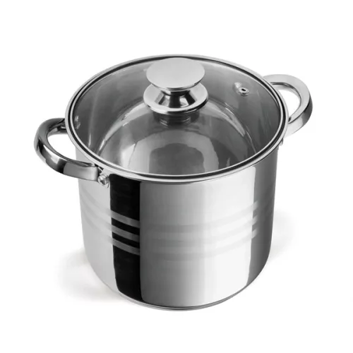 Set de vase de gătit premium TOO LP-7171 din oțel inoxidabil, 6 piese, 4,3 litri + 5,6 litri + 7,2 litri oală/tigaie + capace