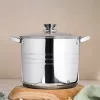 Set de vase de gătit premium TOO LP-7171 din oțel inoxidabil, 6 piese, 4,3 litri + 5,6 litri + 7,2 litri oală/tigaie + capace
