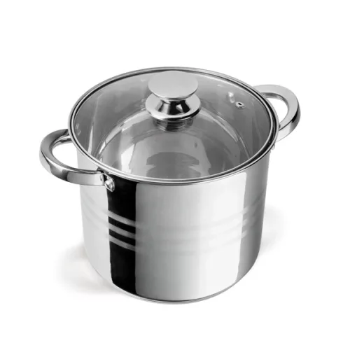 Set de vase de gătit premium TOO LP-7173 din oțel inoxidabil, 6 piese, 9 litri + 11,1 litri + 17,5 litri oală/tigaie + capace