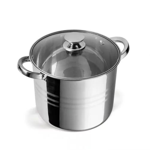Set de vase de gătit premium TOO LP-7173 din oțel inoxidabil, 6 piese, 9 litri + 11,1 litri + 17,5 litri oală/tigaie + capace