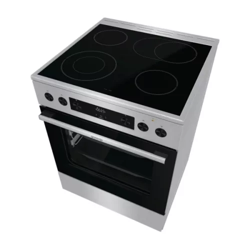 Gorenje GECS6C70XPA nerezová oceľ čierna, vhodná do umývačky riadu, keramická varná doska, varné zóny: 4, objem rúry: 71 l, sporák
