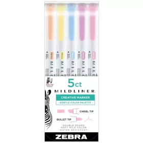   Zebra Mildliner Gentle 5 db kettős végű szövegkiemelő készlet