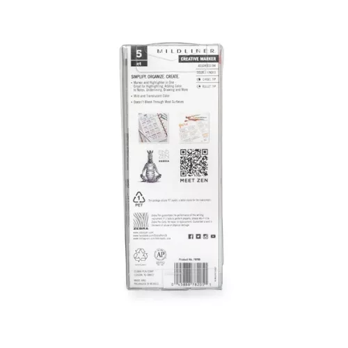 Zebra Mildliner Gentle 5 db kettős végű szövegkiemelő készlet