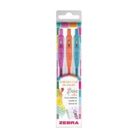   Zebra Sarasa Clip Gelpen 0,7 Boho vibes 3 db zseléstoll készlet