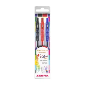   Zebra Sarasa Clip Gelpen 0,7 Urban vibes 3 db zseléstoll készlet