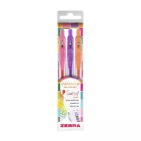   Zebra Sarasa Clip Gelpen 0,7 Sunset vibes 3 db zseléstoll készlet