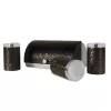 Ladă de pâine neagră Berlinger Haus BH/6735 cu set de depozitare din 3 piese