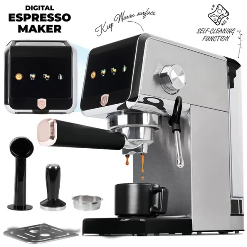 Berlinger Haus BH/9622 kávovar na espresso v čierno-ružovo-zlatom prevedení