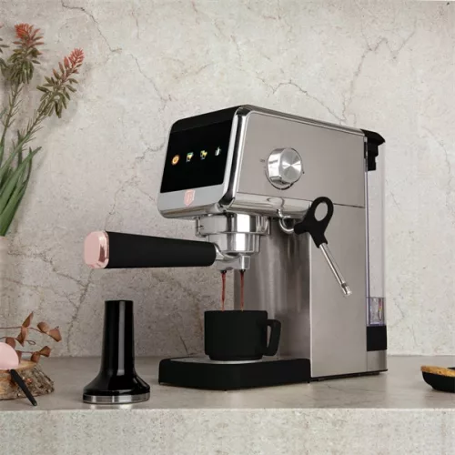 Berlinger Haus BH/9622 kávovar na espresso v čierno-ružovo-zlatom prevedení