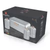 Ladă de pâine Berlinger Haus BH/6755 Moonlight Collection cu set de depozitare din 3 piese
