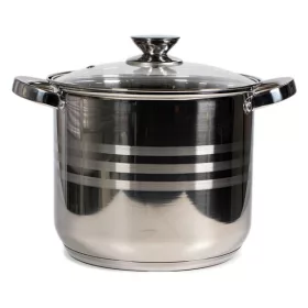   Oală premium din oțel inoxidabil TOO LP-7171-7L, 7,2 litri, cu picior și capac, 22 x 22 cm