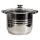 TOO LP-7173-9L oală premium din oțel inoxidabil, 9 litri, oală/picior+capac 24 x 20 cm