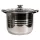 Oală premium din oțel inoxidabil TOO LP-7173-11L, 11,1 litri, oală/picior+capac 26 x 21cm