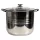 TOO LP-7173-17,5L oală premium din oțel inoxidabil oală de 17,5 litri/picior+capac 30 x 25cm