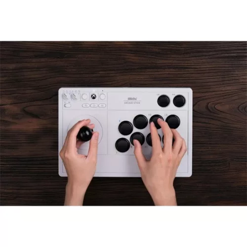 8BitDo Arcade Stick Xbox Series X|S / Xbox One / PC weißer kabelloser Controller