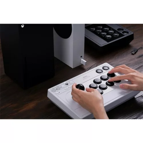 8BitDo Arcade Stick Xbox Series X|S / Xbox One / PC weißer kabelloser Controller