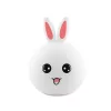 Tracer Bunny, RGB LED, 5 színtónus, 4 világítási mód, Szilikon, Vezeték nélküli, éjszakai lámpa