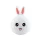 Tracer Bunny, RGB LED, 5 színtónus, 4 világítási mód, Szilikon, Vezeték nélküli, éjszakai lámpa