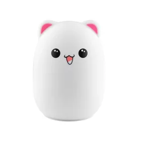   Tracer Teddy Bear, RGB LED, 5 színtónus, 4 világítási mód, Szilikon, Vezeték nélküli, éjszakai lámpa