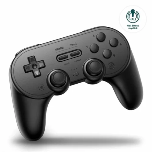 8BitDo Pro 2 Bluetooth Hall-Effekt-Controller (schwarz) für Nintendo Switch / Switch 2 / PC / Mobilgeräte / Steam