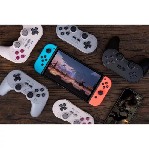 8BitDo Pro 2 Bluetooth Hall-Effekt-Controller (schwarz) für Nintendo Switch / Switch 2 / PC / Mobilgeräte / Steam