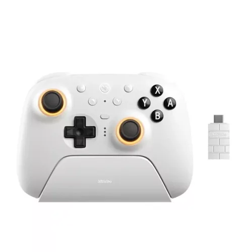 8BitDo Ultimate 2 Nintendo Switch / Switch 2 / PC Hall-Effect fehér vezeték nélküli kontroller