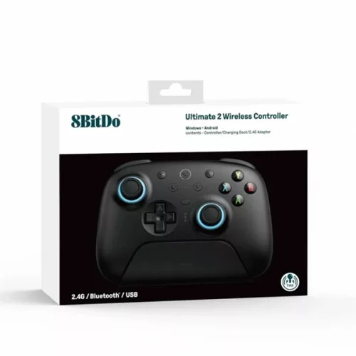 8BitDo Ultimate 2 Nintendo Switch / Switch 2 / PC Hall-Effekt Schwarzer Kabelloser Controller
