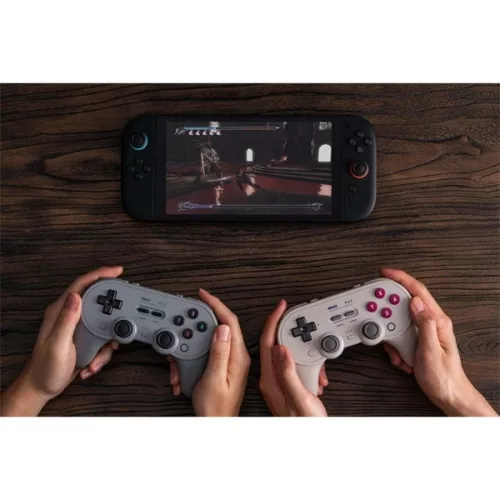 8BitDo Pro 3 Nintendo Switch / Switch 2 / PC / SteamOS / Mobile TMR Joystick Grauer kabelloser Controller
