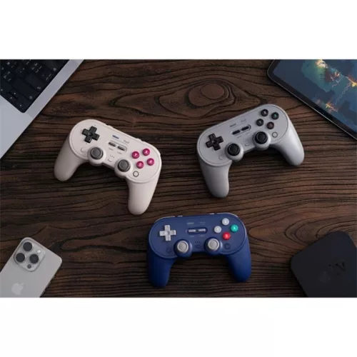 8BitDo Pro 3 Nintendo Switch / Switch 2 / PC / SteamOS / Mobile TMR Joystick lila kabelloser Controller