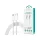 Dátový a nabíjací kábel Devia ST399381 Smart Series 60W PD Type-C/Type-C biely 1 m