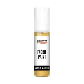 Pentart 20 ml metalik zlatna boja za tkaninu