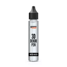 Pentart 30 ml srebrna 3D dekorativna olovka