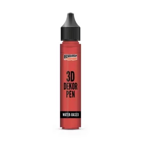Pentart 30 ml prozirna rubin crvena 3D dekorativna olovka