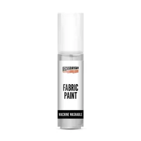 Pentart 20 ml metalik srebrna boja za tkaninu