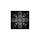 Stamperia The Owl s House snowflake 12X12 cm vastag stencil