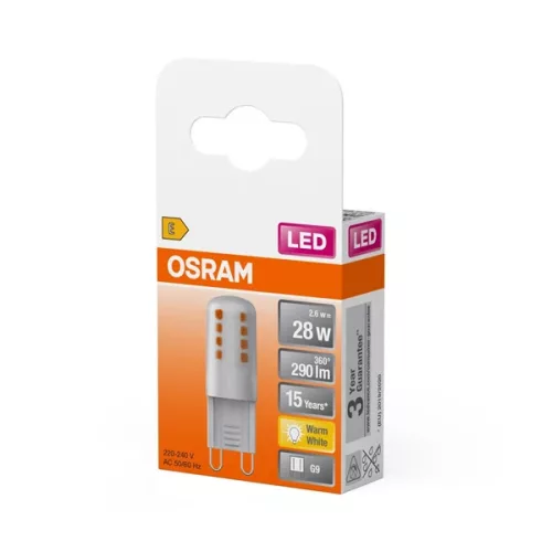 LED svetelný zdroj Osram LED PIN 28 300° 2,6W 827 Fr.G9