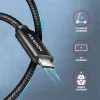 Dátový a nabíjací kábel Axagon BUCM4X-CM05AB NewGEN+ 0,5 m USB-C Gen 3×2 240 W