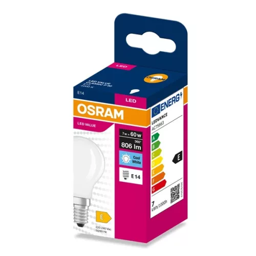 LED svetelný zdroj Osram CLP60 7W/230V GLFR E14