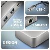 Axagon HMC-CUB83X2 USB-C 10Gbps DUAL 4K DISPLAY 7in1 hub
