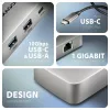 Axagon HMC-CUB83X2 USB-C 10Gbps DVOJITÝ 4K DISPLEJ 7v1 hub
