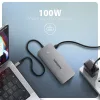 Axagon HMC-CUB83X2 USB-C 10Gbps DVOJITÝ 4K DISPLEJ 7v1 hub