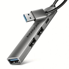 Axagon HUE-STA ALU STRIP USB-A 4 port hub