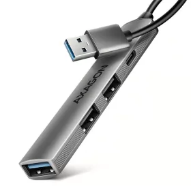 Axagon HUE-STA ALU STRIP USB-A hub so 4 portami