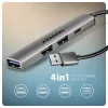 Axagon HUE-STA ALU STRIP USB-A hub so 4 portami