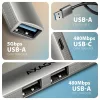 Axagon HUE-STA ALU STRIP USB-A hub so 4 portami
