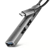 Hub USB-C so 4 portami Axagon HUE-STC ALU STRIP